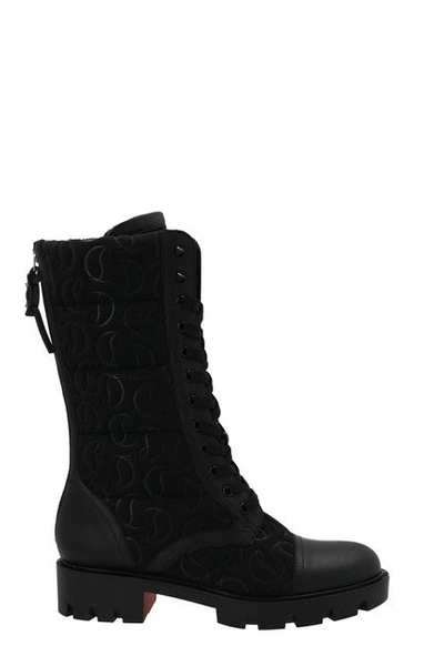 Christian Louboutin Women Black Pavleta Flat"stock" Boots/booties