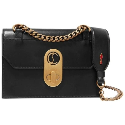 Christian Louboutin Women Mini Elisa Black Leather Shoulder Bag