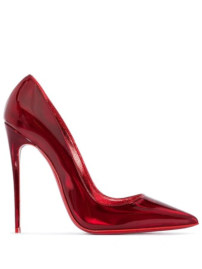 Christian Louboutin So Kate 120 Patent-leather Courts In Red