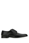 DOLCE & GABBANA DOLCE & GABBANA MAN BLACK LEATHER LACE-UP SHOES