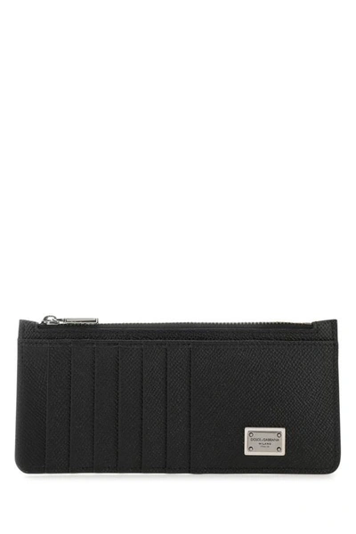 Dolce & Gabbana Man Black Leather Card Holder