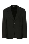 DOLCE & GABBANA DOLCE & GABBANA MAN BLACK STRETCH VISCOSE BLEND BLAZER