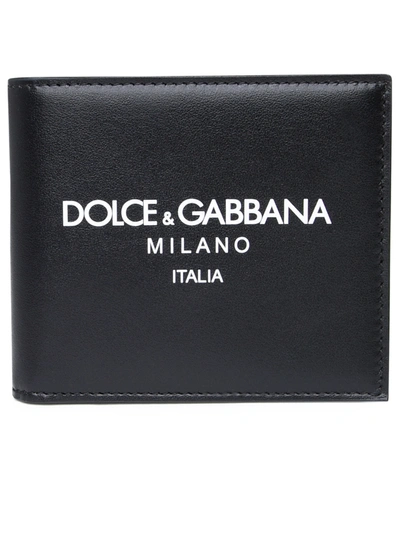 Dolce & Gabbana Black Leather Wallet Man