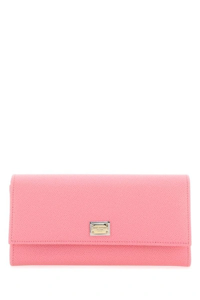 Dolce & Gabbana Woman Pink Leather Wallet