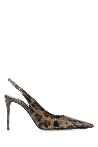 Dolce & Gabbana Woman Printed Leather Pumps In Multicolor