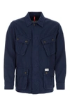 FAY FAY MAN NAVY BLUE COTTON BLEND JACKET