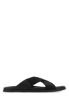 GIVENCHY GIVENCHY MAN BLACK FABRIC SLIPPERS