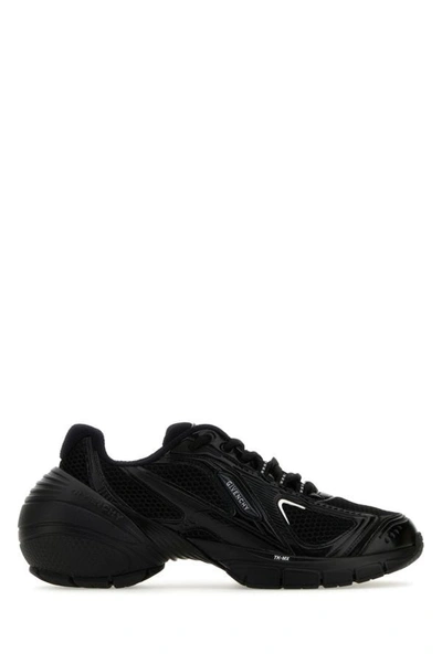 GIVENCHY GIVENCHY MAN BLACK MESH AND SYNTHETIC LEATHER TK-MX SNEAKERS