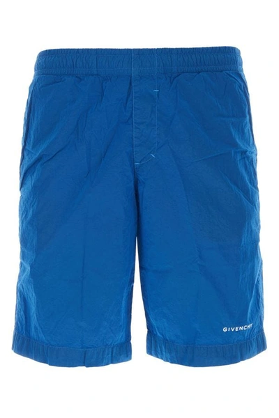 GIVENCHY GIVENCHY MAN BLUE NYLON SWIMMING SHORTS