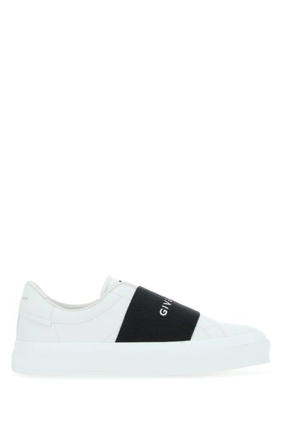 GIVENCHY GIVENCHY MAN WHITE LEATHER NEW CITY SLIP ONS