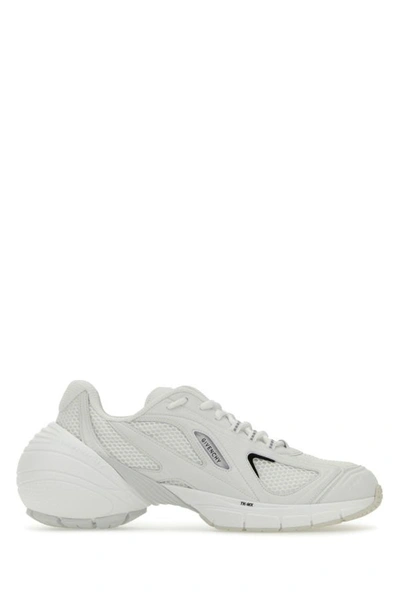 GIVENCHY GIVENCHY MEN WHITE MESH AND SYNTHETIC LEATHER TK-MX SNEAKERS