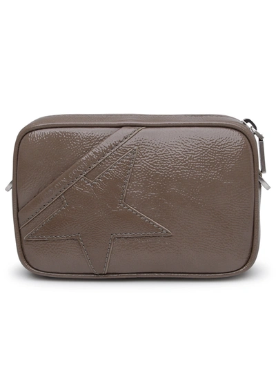 Golden Goose Woman Star Crossbody Bag In Dove-gray Leather In Cream