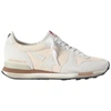 GOLDEN GOOSE GOLDEN GOOSE WOMEN WHITE SUEDE AND CANVAS SNEAKERS