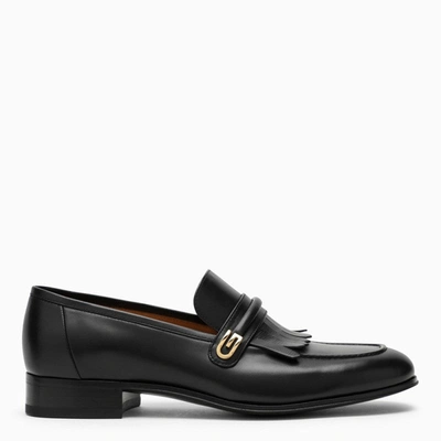 Gucci Black Moccasin With Fringes Men