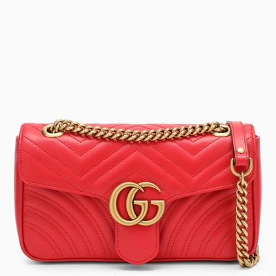 Gucci Gg Marmont Red Small Shoulder Bag Women