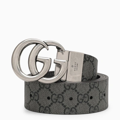 Gucci Marmont Gg Buckle-fastening Belt In Black