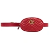 GUCCI GUCCI WOMEN BELT MARMONT QUILTED SIZE 75CM RED LEATHER CROSS BODY BAG