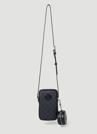 Gucci Women Retro Gg Supreme Crossbody Bag In Black