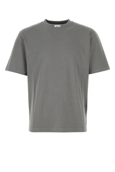Heron Preston Man Grey Cotton Oversize T-shirt In Grey