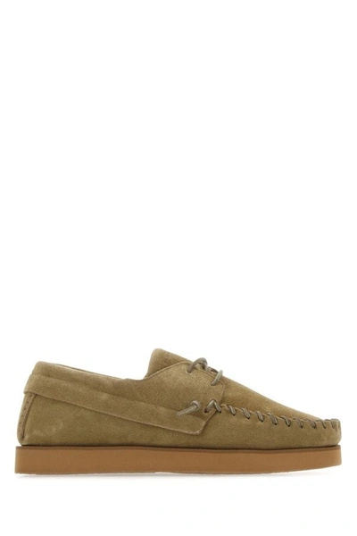 Isabel Marant Man Mud Suede Lace-up Shoes In Brown