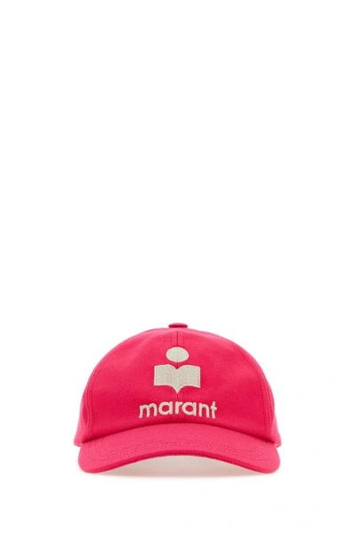 Isabel Marant Tyron Cotton Baseball Cap In Pink