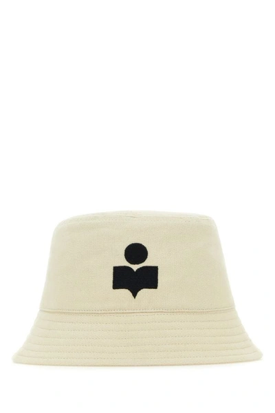 Isabel Marant Woman Ivory Cotton Haley Bucket Hat In White