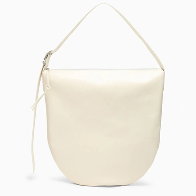 Jil Sander Large Ivory Leather Bag In Cream
