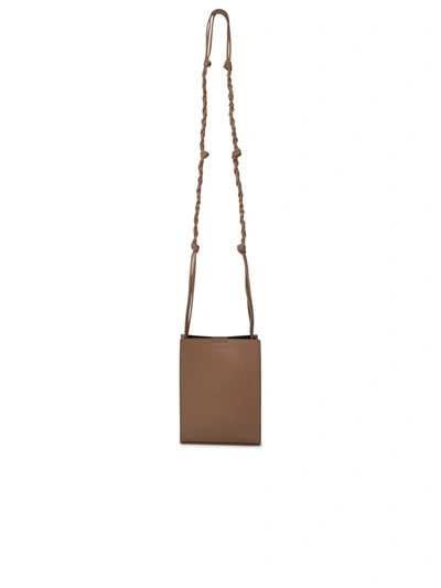 Jil Sander Man Tangle Bag In Beige Leather In Cream