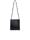 Jil Sander Tangle Small Crossbody Bag With Braided Strap In Black