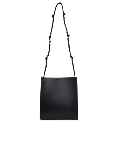 JIL SANDER JIL SANDER MAN JIL SANDER MEDIUM TANGLE BAG IN BLACK LEATHER