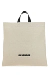 Jil Sander Man Handbag Ivory Size - Textile Fibers, Soft Leather In Brown