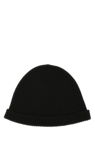 Jil Sander Woman Black Cashmere Beanie Hat