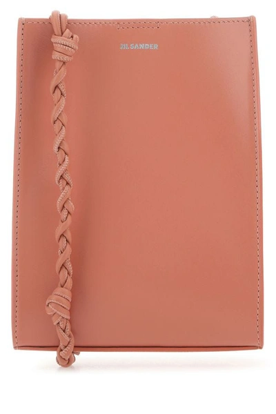 Jil Sander Woman Pink Leather Small Tangle Shoulder Bag