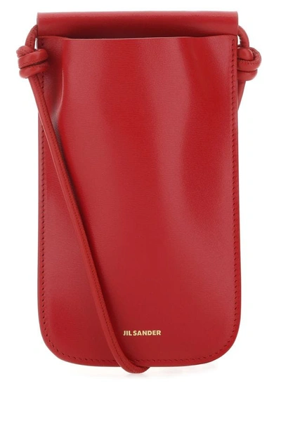 Jil Sander Red Leather Iphone Case  Red  Donna Tu
