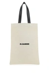 Jil Sander Borsa Shopping In Tela Sabbia  Donna In Brown
