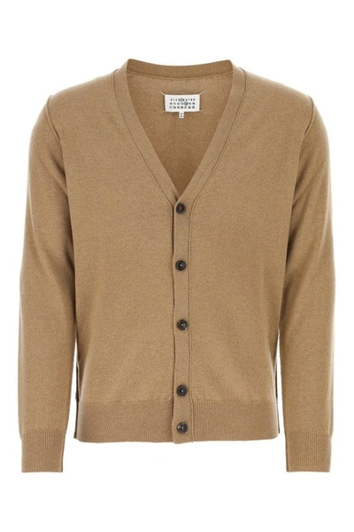 Maison Margiela Cashmere Cardigan In Brown