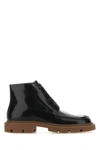 Maison Margiela Man Ankle Boots Black Size 12 Soft Leather In Black