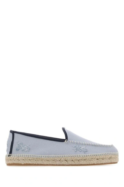 Maison Margiela Man Powder Blue Canvas Espadrilles