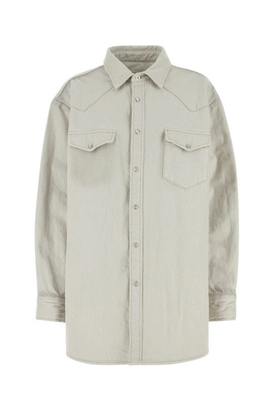 Maison Margiela Denim Shirt Jacket In White