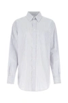 MAISON MARGIELA MAISON MARGIELA WOMAN EMBROIDERED POPLIN OVERSIZE SHIRT