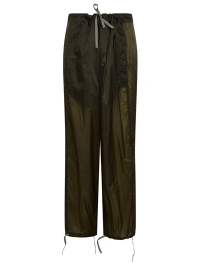 MAISON MARGIELA MAISON MARGIELA GREEN NYLON PANTS WOMAN