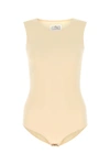 Maison Margiela Natural Crewneck Bodysuit In Pink