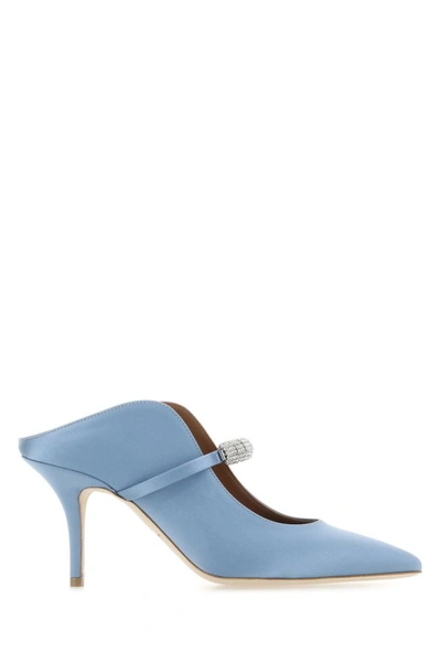 Malone Souliers Bella 70mm Crystal-embellished Mules In Blue