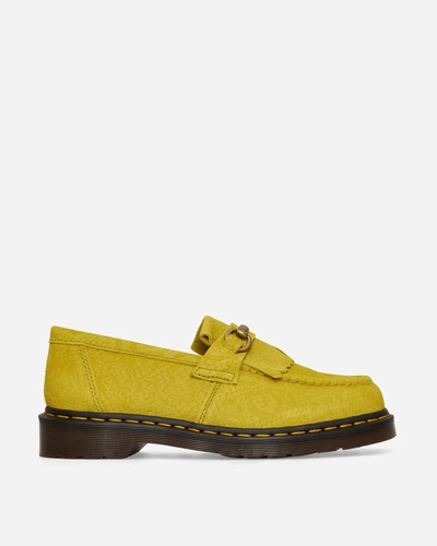 Dr. Martens' Adrian Snaffle Loafer In Moss Green Repello Calf Python Emboss