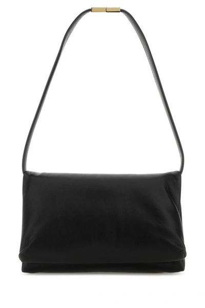 Marni Woman Black Leather Shoulder Bag