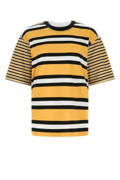 Marni Woman Embroidered Cotton Oversize T-shirt In Multicolor