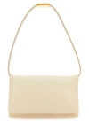 Marni Women Ivory Leather Prisma Shoulder Bag In White