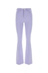 Marni Jersey Flared Pant With Belt Loops In Purple