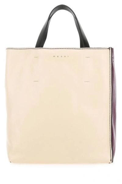 MARNI MARNI WOMEN MULTICOLOR LEATHER MUSEO SOFT HANDBAG