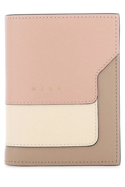 Marni Woman Multicolor Leather Wallet